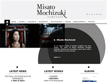 Tablet Screenshot of misato-mochizuki.com